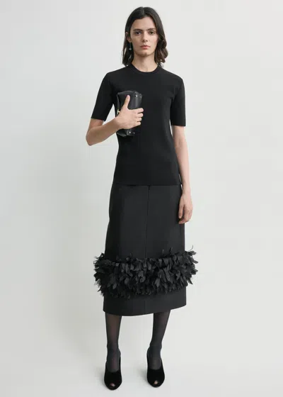 Totême Petal Skirt Black