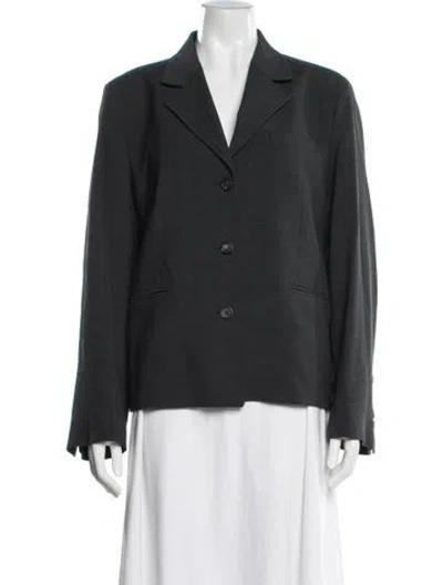 Pre-owned Totême Petit Crepe Suit Blazer In Grey
