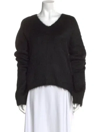 Pre-owned Totême Petite Alpaca-blend Knit Alpaca Sweater W/ Tags In Black