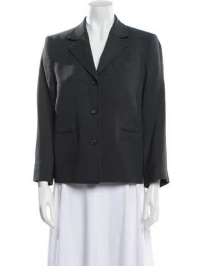 Pre-owned Totême Petite Crepe Suit Blazer In Black