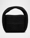 Totême Petite Crochet Bucket Bag In Black