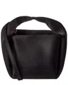 Totême Toteme Petite Satin Bucket Bag In Black