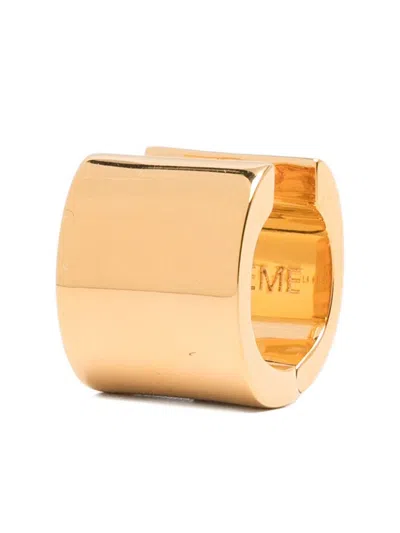 Totême Toteme Petite Signature Earrings In Gold