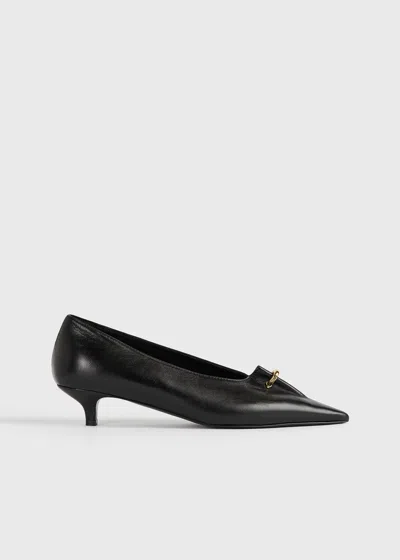 Totême Pierced Nappa Pumps Black