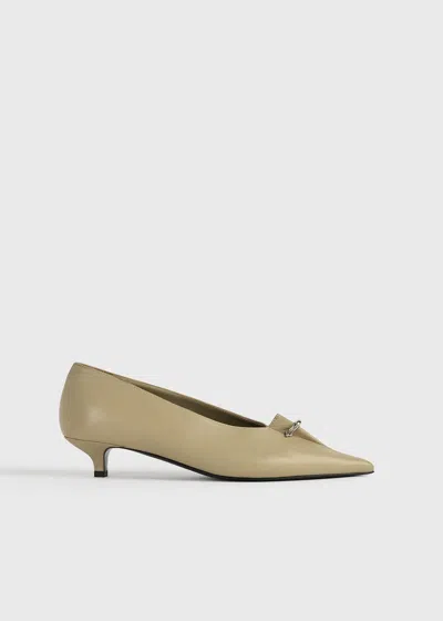 Totême Pierced Nappa Pumps Cashew In Green