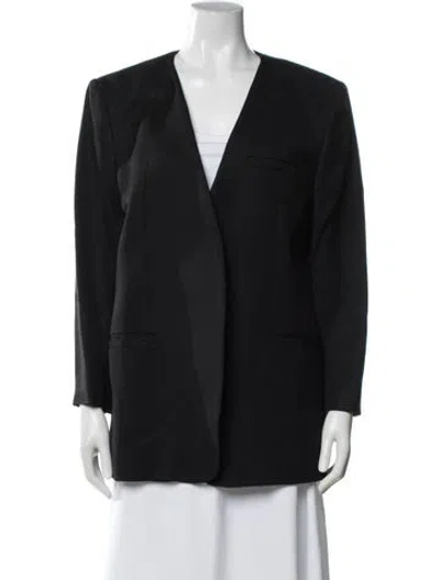 Pre-owned Totême Pine Suit Blazer In Black