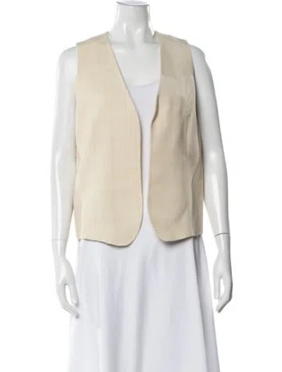 Pre-owned Totême Pine Suit Waistcoat Vest In Neutrals