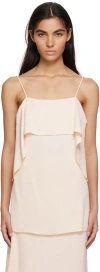 Totême Pink Layered Tank Top In Blush 701