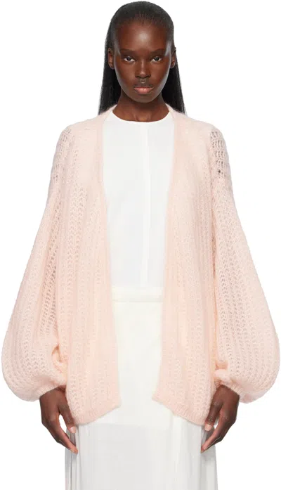 Totême Pink Puffed Cardigan