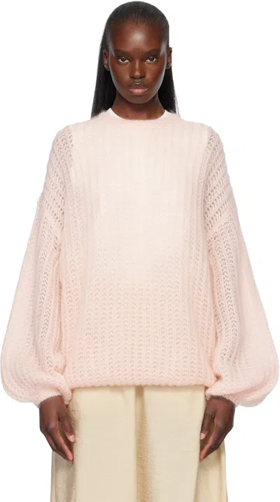 Totême Pink Puffed Knit Sweater