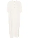 Totême Pinstripe Midi Dress In Neutrals