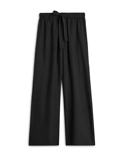 Totême Piped Silk Trousers In Black
