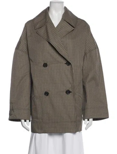 Pre-owned Totême Plaid Print Blazer W/ Tags In Neutral