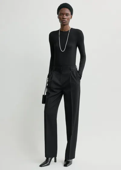 Totême Pleat Trousers Black