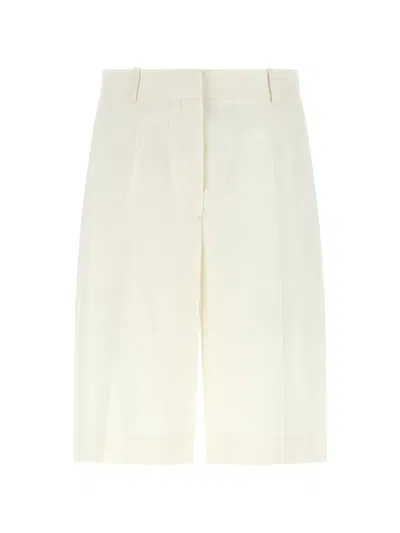 Totême Pleat-detail Tailored Shorts In Neutral