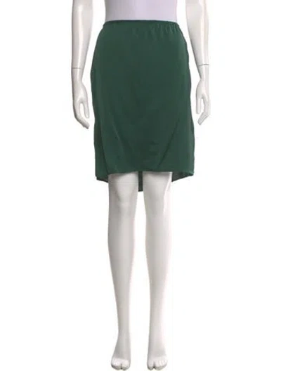 Pre-owned Totême Pleated Accents Knee-length Skirt In Green