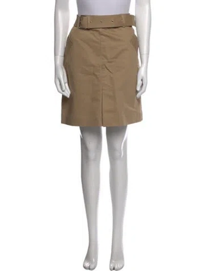 Pre-owned Totême Pleated Accents Knee-length Skirt In Neutral