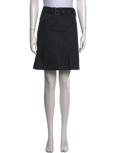 Pre-owned Totême Pleated Accents Mini Skirt In Black