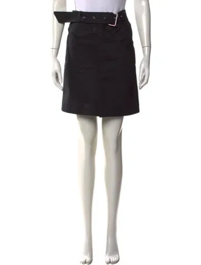Pre-owned Totême Pleated Accents Mini Skirt In Black