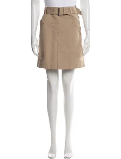 Pre-owned Totême Pleated Accents Mini Skirt In Neutrals