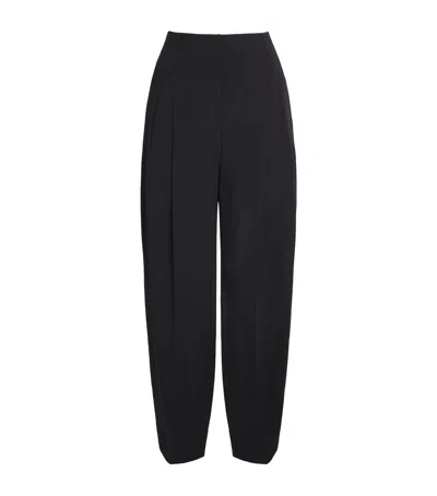 Totême Toteme Pleated Balloon Trousers In Black