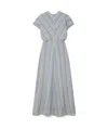 Totême Pleated Checked Dress In Multi