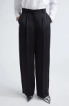 Totême Toteme Pleated Fluid Pants In Black