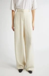 Totême Toteme Pleated Fluid Pants In Neutral