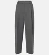 Totême Gerade Low-rise-hose In Grau