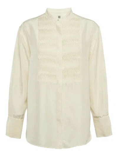 Pre-owned Totême Pleated Silk Shirt