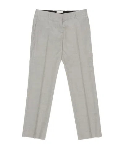 Totême Pleated Straight Leg Pants In Gray