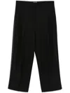 Totême Toteme Women Wool Blend Trousers In 黑色