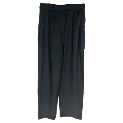 Totême Pleated Trousers In Black Wool