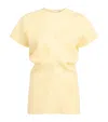 Totême Pleated-waist Top In Yellow