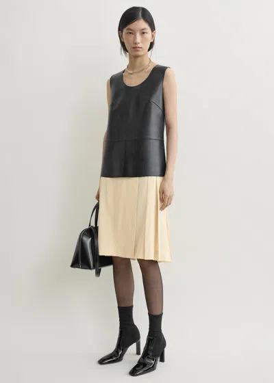Totême Pleated Wrap Skirt Champagne Petite In Multi