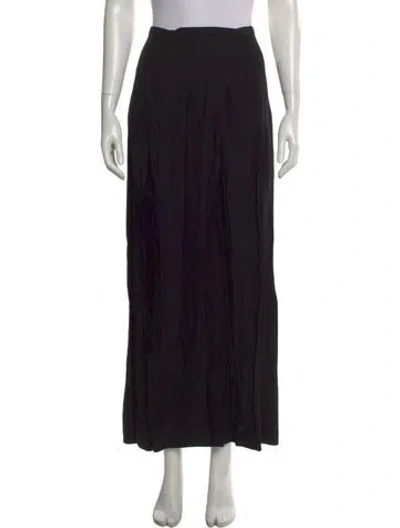 Pre-owned Totême Pleated Wrap Skirt Midi Length Skirt In Black