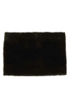 Totême Toteme Plush Genuine Shearling Muff In Black
