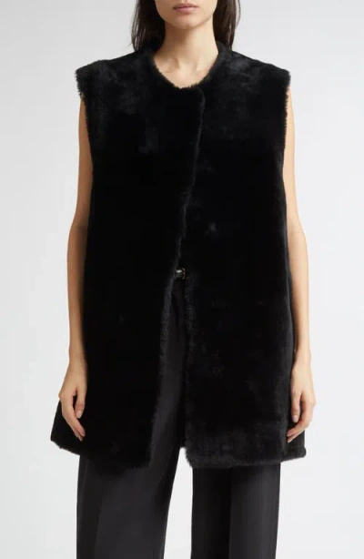 TOTÊME TOTEME PLUSH GENUINE SHEARLING VEST