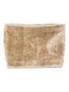 Totême Plush Shearling Muff Scarf In Brown