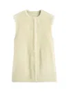 Totême Toteme Plush Shearling Vest Ecru In White