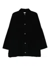 Totême Toteme Organic Cotton Corduroy Overshirt Jacket In Black