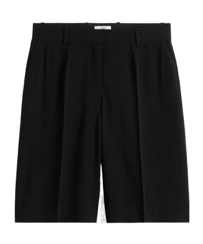Totême Pressed-crease Shorts In Black