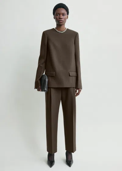 Totême Pocket Top Bark In Brown