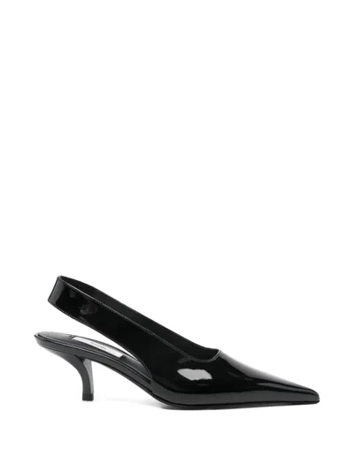 Totême Pointed-toe Slingback Pumps In Black