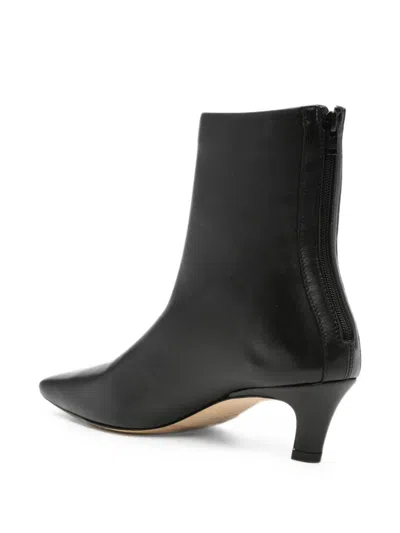 Totême Pointed-toe Ankle Boots In Black