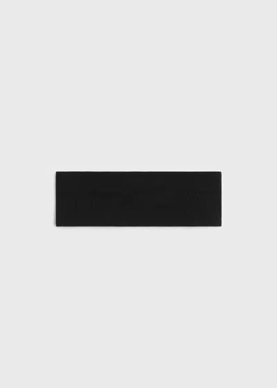 Totême Pointelle Monogram Headband Washed Black