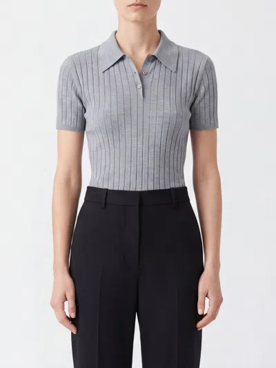 Totême Toteme Polo Shirt Woman In Gray
