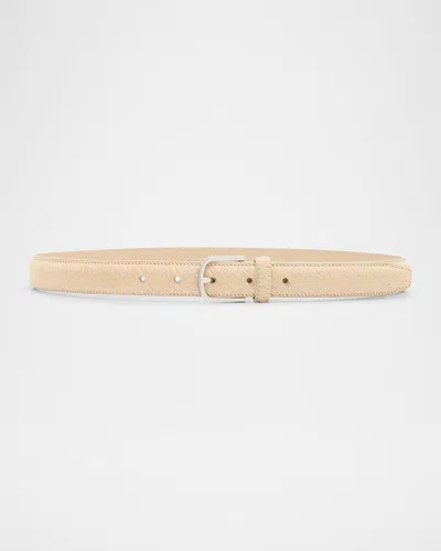 Totême Pony Hair Belt In Sand