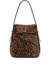 Totême Pony Leather Belted Bucket Bag