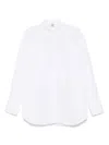 Totême Raw Raglan Shirt With Curved Hem